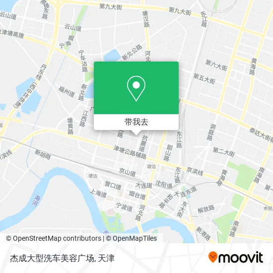 杰成大型洗车美容广场地图