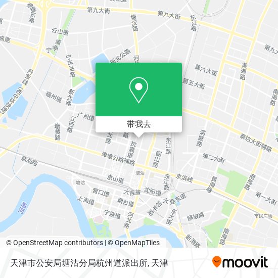 天津市公安局塘沽分局杭州道派出所地图