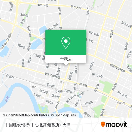 中国建设银行(中心北路储蓄所)地图