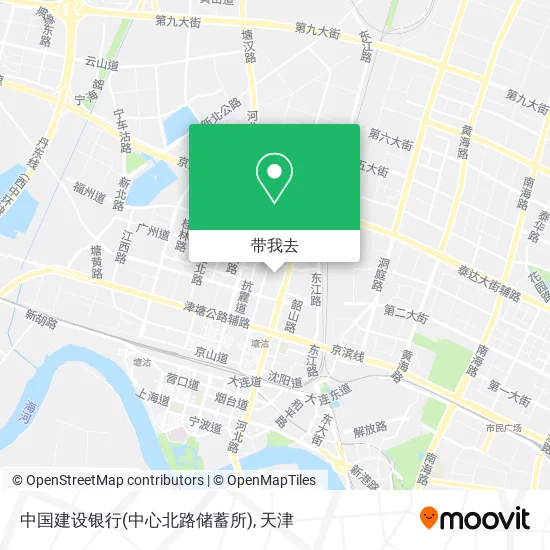 中国建设银行(中心北路储蓄所)地图
