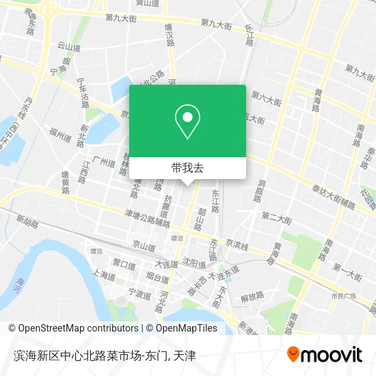 滨海新区中心北路菜市场-东门地图