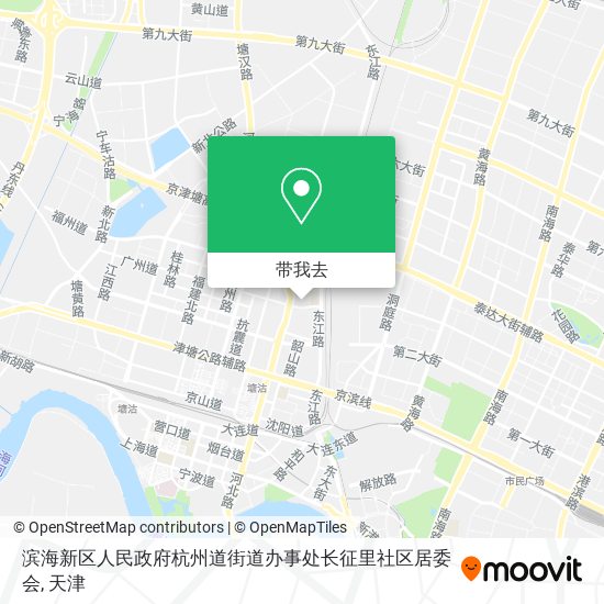 滨海新区人民政府杭州道街道办事处长征里社区居委会地图
