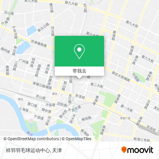 祥羽羽毛球运动中心地图