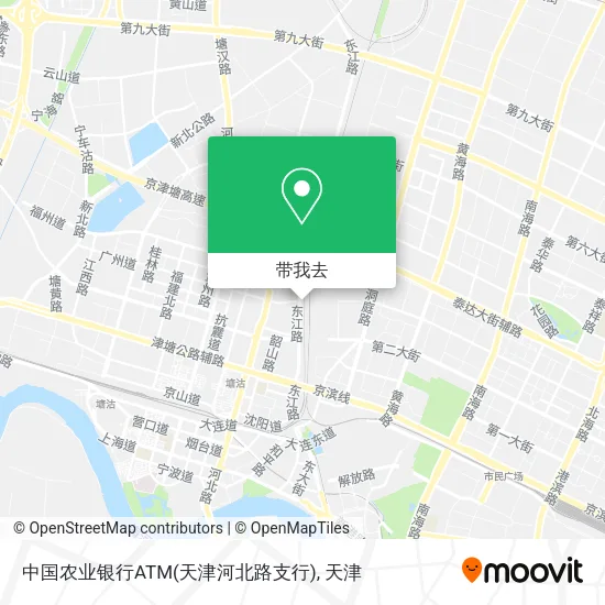 中国农业银行ATM(天津河北路支行)地图