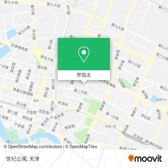 世纪公寓地图