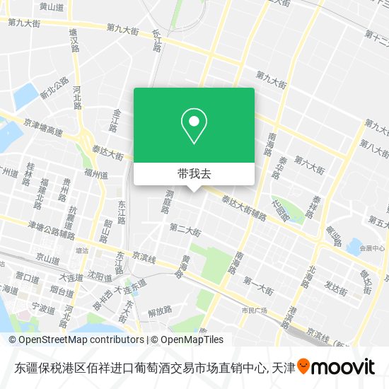 东疆保税港区佰祥进口葡萄酒交易市场直销中心地图