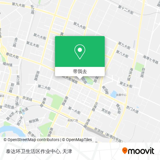 泰达环卫生活区作业中心地图