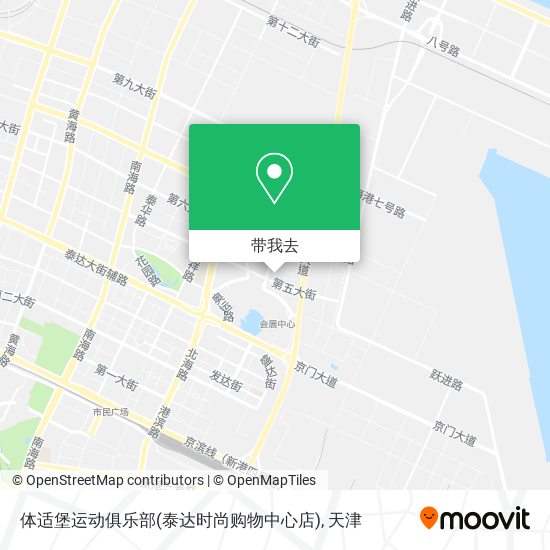 体适堡运动俱乐部(泰达时尚购物中心店)地图