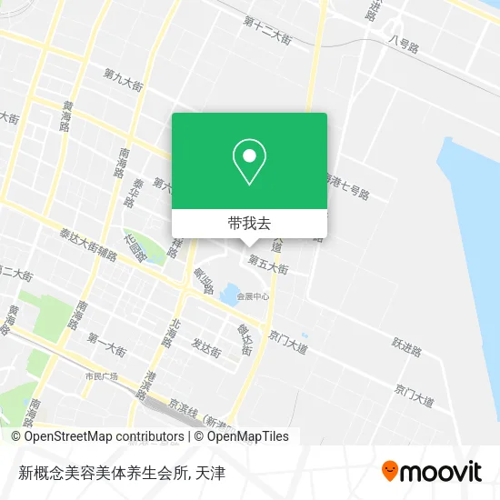新概念美容美体养生会所地图