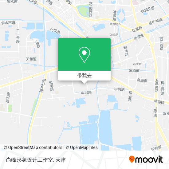 尚峰形象设计工作室地图