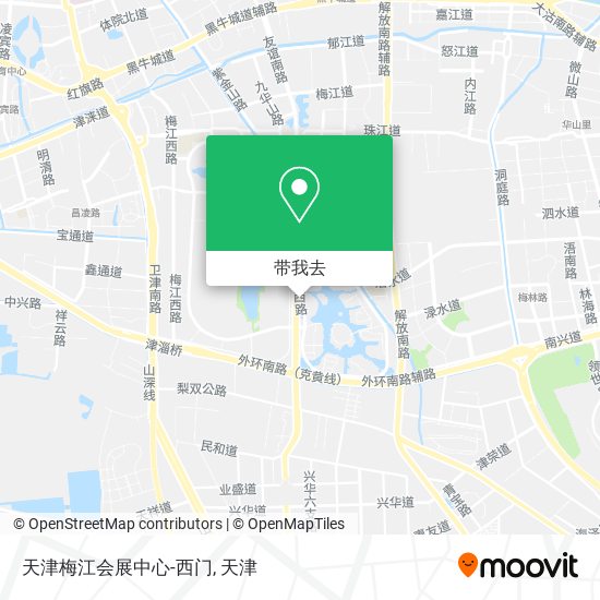 天津梅江会展中心-西门地图