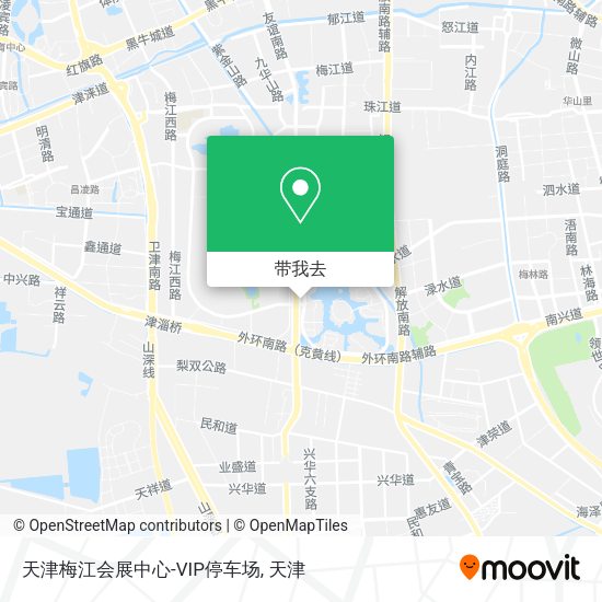 天津梅江会展中心-VIP停车场地图