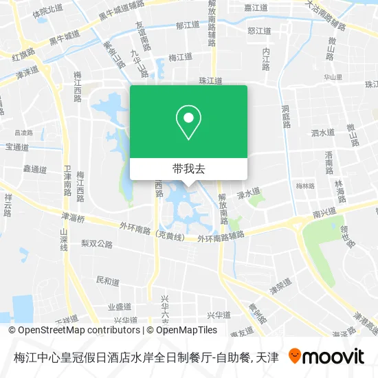 梅江中心皇冠假日酒店水岸全日制餐厅-自助餐地图