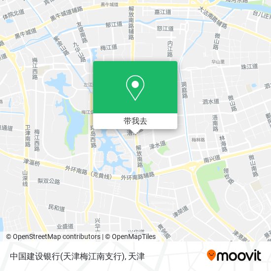 中国建设银行(天津梅江南支行)地图