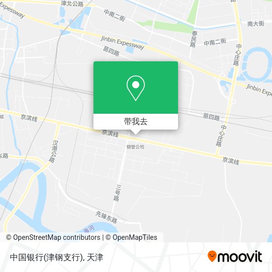 中国银行(津钢支行)地图