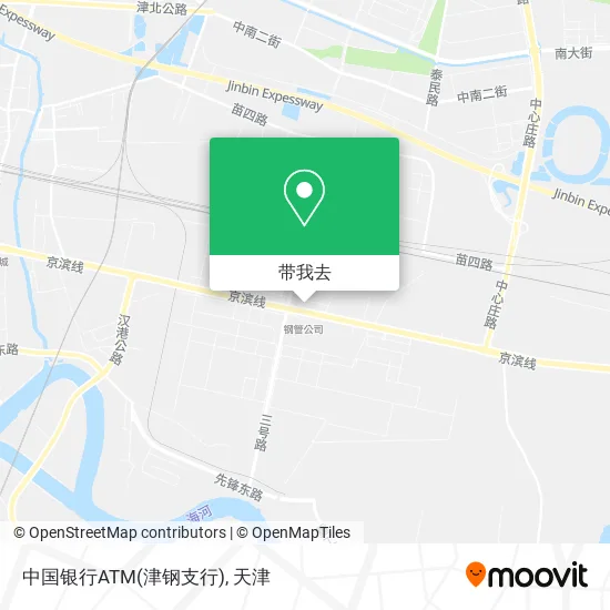 中国银行ATM(津钢支行)地图