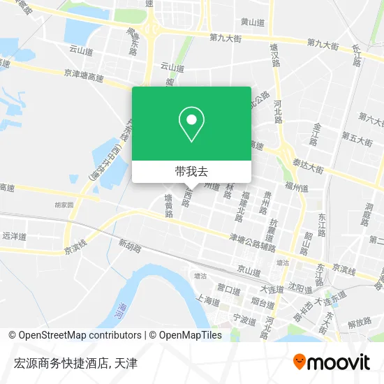 宏源商务快捷酒店地图