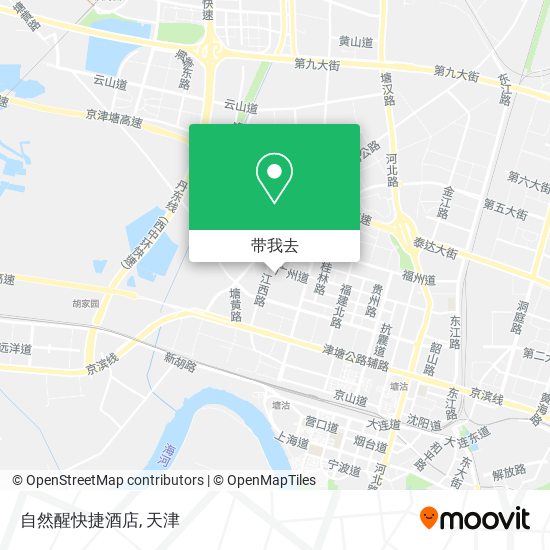 自然醒快捷酒店地图
