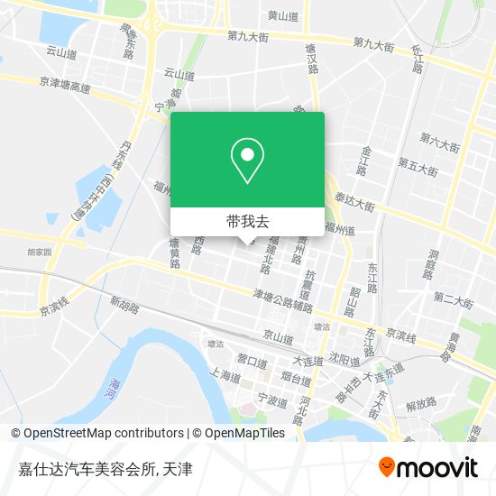 嘉仕达汽车美容会所地图