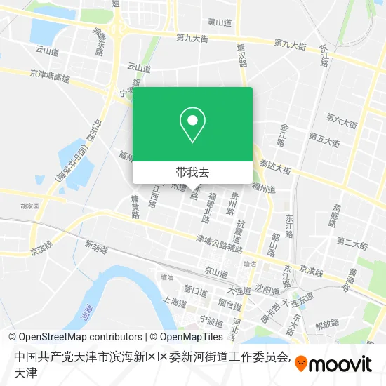 中国共产党天津市滨海新区区委新河街道工作委员会地图