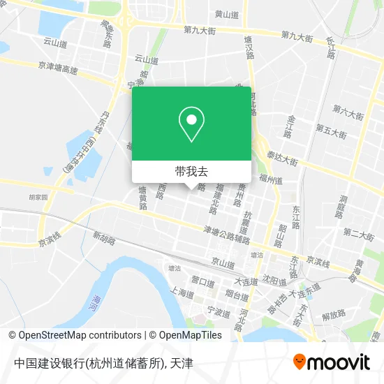 中国建设银行(杭州道储蓄所)地图