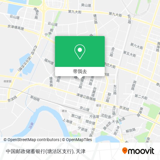 中国邮政储蓄银行(塘沽区支行)地图