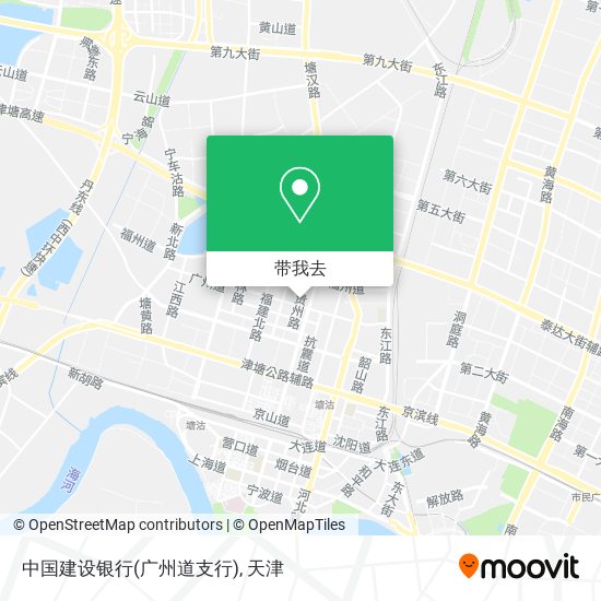 中国建设银行(广州道支行)地图