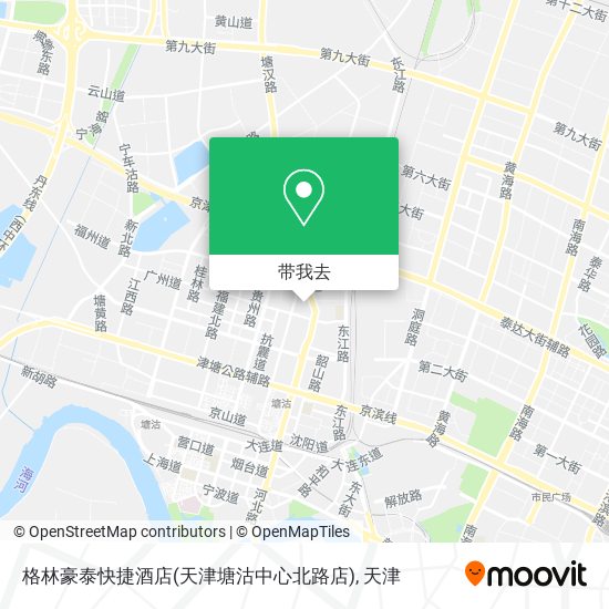 格林豪泰快捷酒店(天津塘沽中心北路店)地图