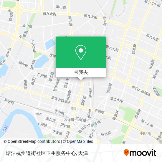 塘沽杭州道街社区卫生服务中心地图