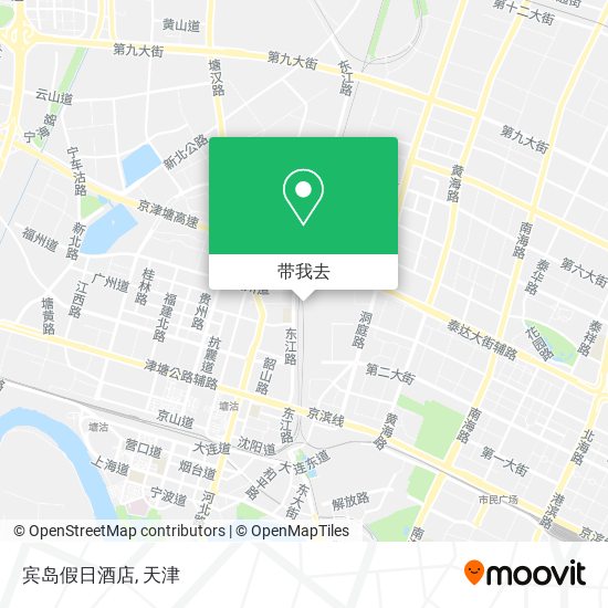 宾岛假日酒店地图