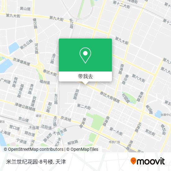 米兰世纪花园-8号楼地图