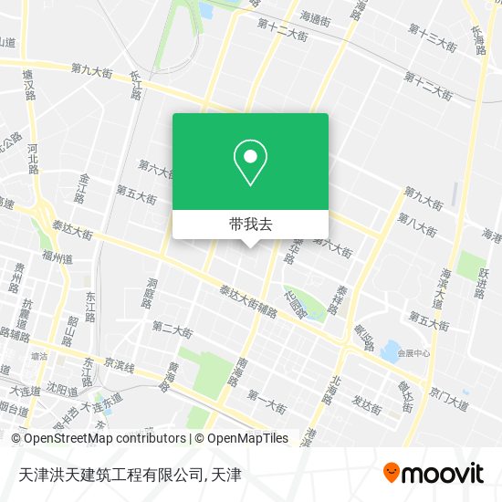 天津洪天建筑工程有限公司地图