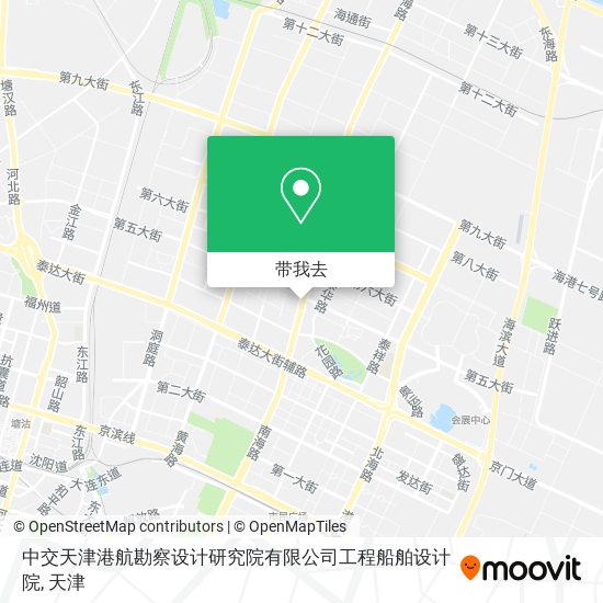 中交天津港航勘察设计研究院有限公司工程船舶设计院地图