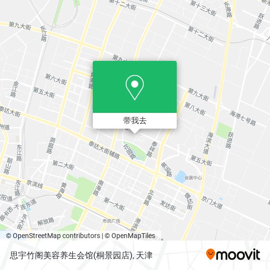 思宇竹阁美容养生会馆(桐景园店)地图
