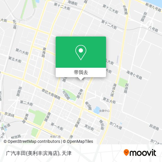 广汽丰田(美利丰滨海店)地图