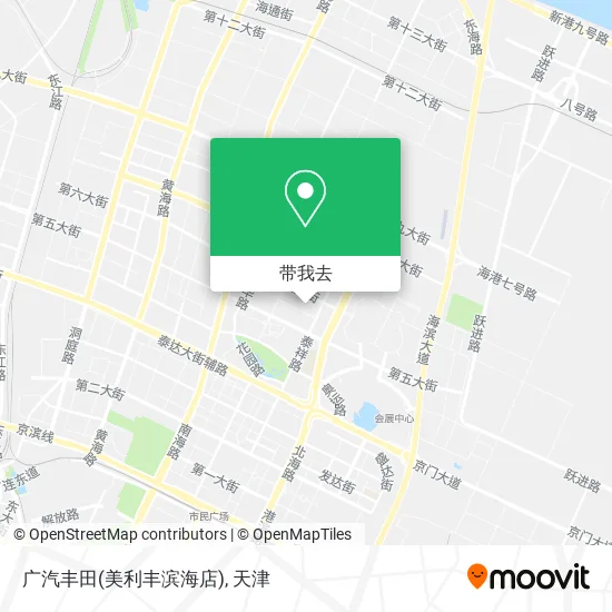 广汽丰田(美利丰滨海店)地图