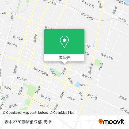 泰丰27℃游泳俱乐部地图