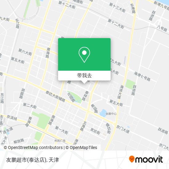 友鹏超市(泰达店)地图