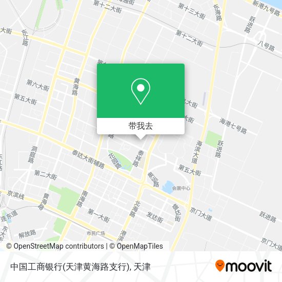 中国工商银行(天津黄海路支行)地图