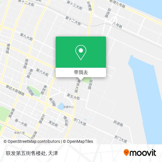 联发第五街售楼处地图