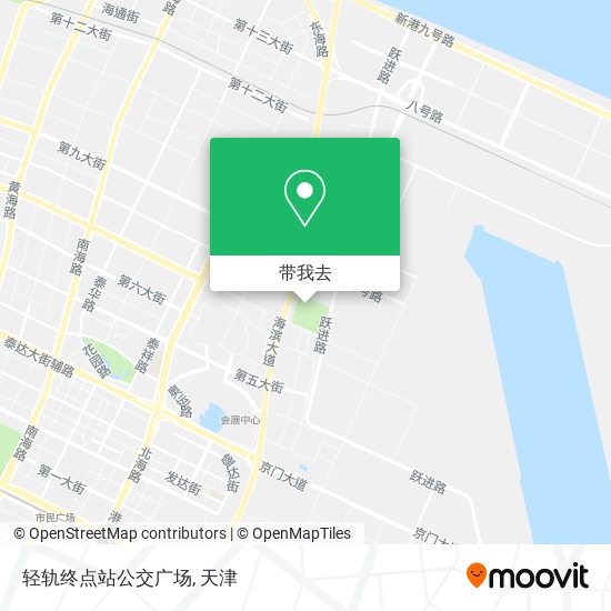 轻轨终点站公交广场地图