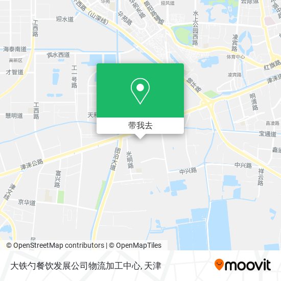 大铁勺餐饮发展公司物流加工中心地图
