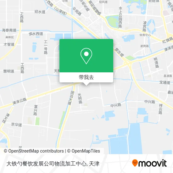 大铁勺餐饮发展公司物流加工中心地图