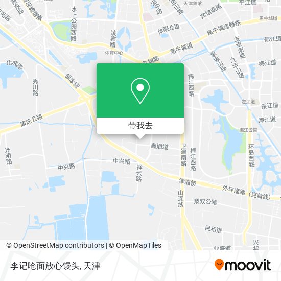 李记呛面放心馒头地图