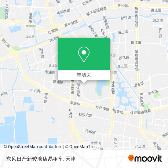 东风日产新骏濠店易租车地图