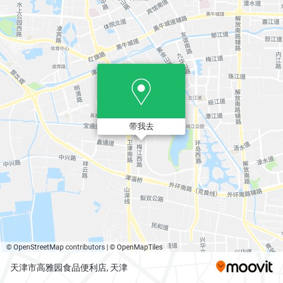 天津市高雅园食品便利店地图