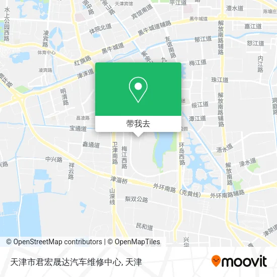 天津市君宏晟达汽车维修中心地图