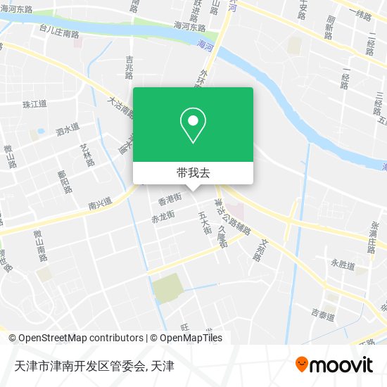 天津市津南开发区管委会地图