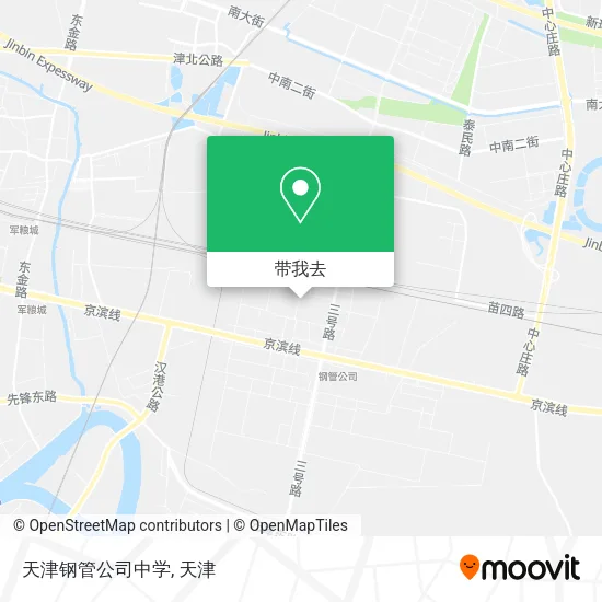 天津钢管公司中学地图
