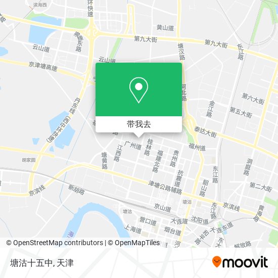 塘沽十五中地图